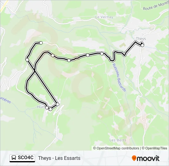SCO4C Bus Line Map