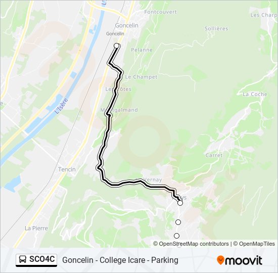 SCO4C bus Line Map