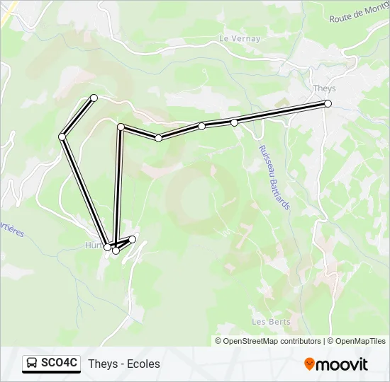 SCO4C Bus Line Map