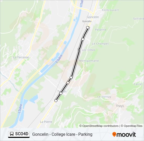 SCO4D bus Line Map