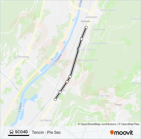 SCO4D Bus Line Map