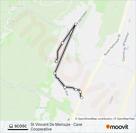 SCO5C Bus Line Map