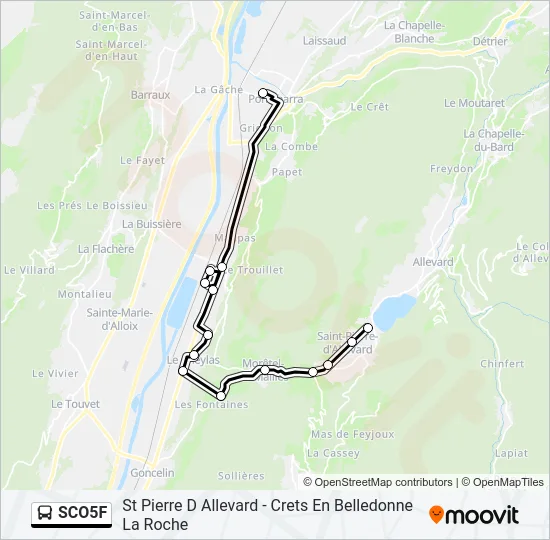 SCO5F Bus Line Map