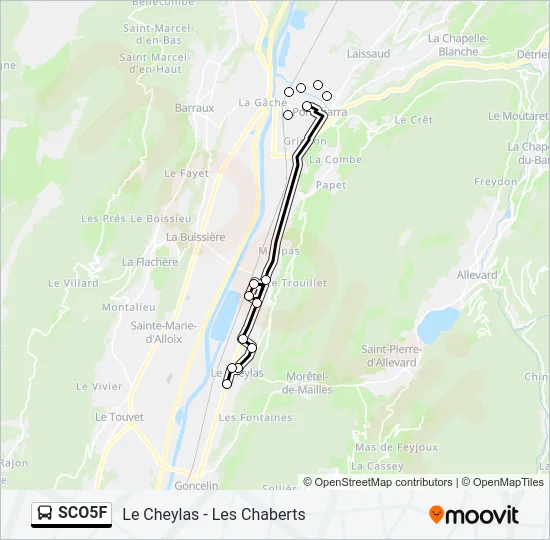 SCO5F Bus Line Map