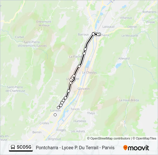 SCO5G Bus Line Map