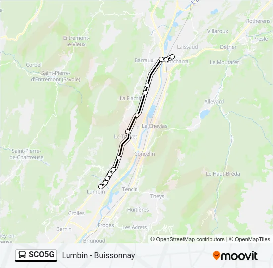 SCO5G Bus Line Map