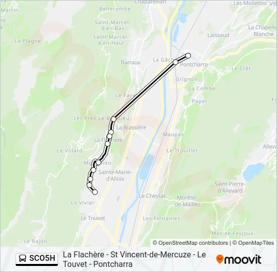 SCO5H Bus Line Map