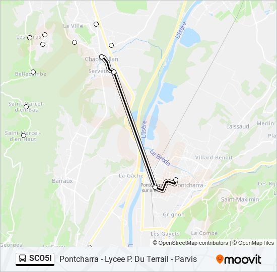 SCO5I bus Line Map