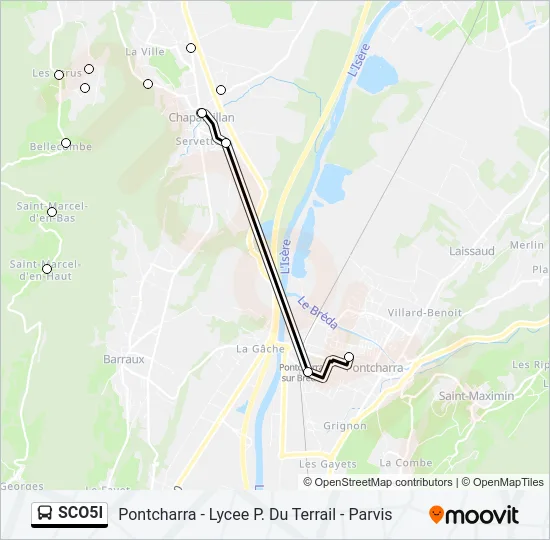 SCO5I Bus Line Map