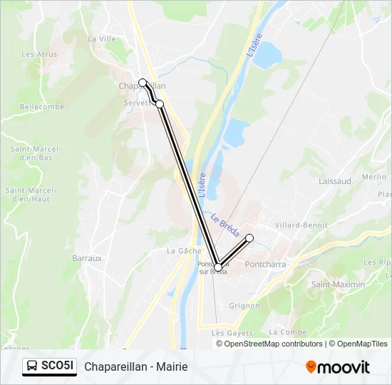 SCO5I Bus Line Map