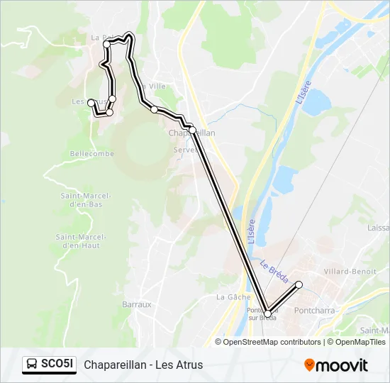 SCO5I Bus Line Map