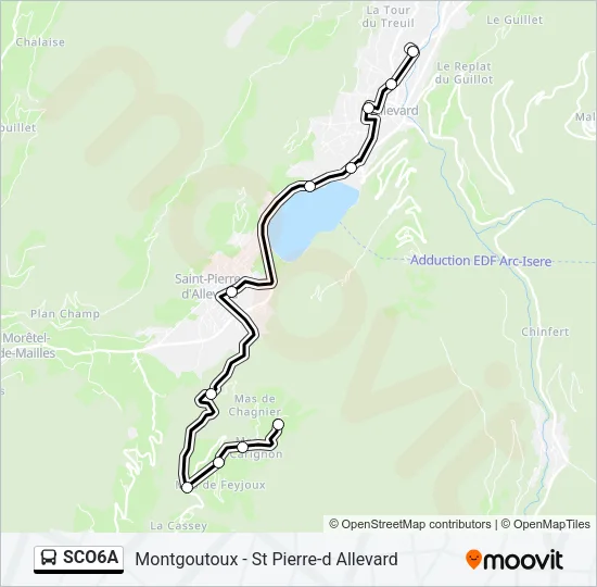 SCO6A Bus Line Map