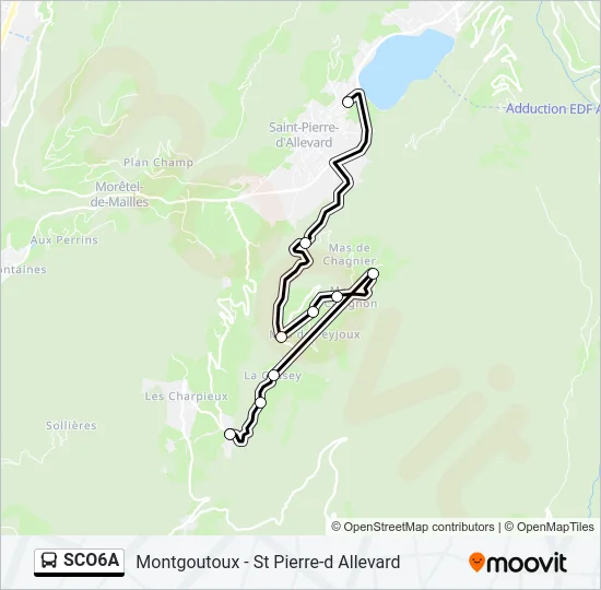 SCO6A Bus Line Map
