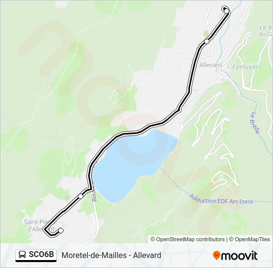 SCO6B Bus Line Map