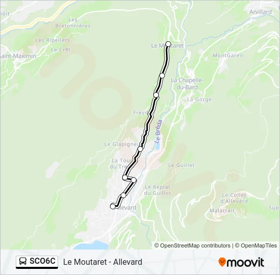 SCO6C Bus Line Map