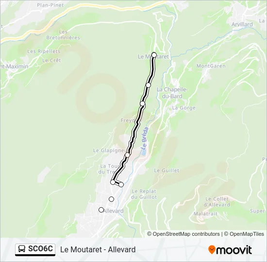 SCO6C Bus Line Map