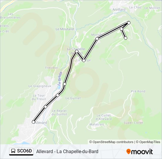 SCO6D bus Line Map