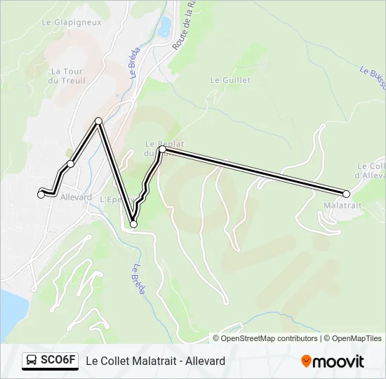 SCO6F Bus Line Map
