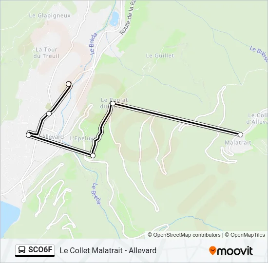 SCO6F Bus Line Map