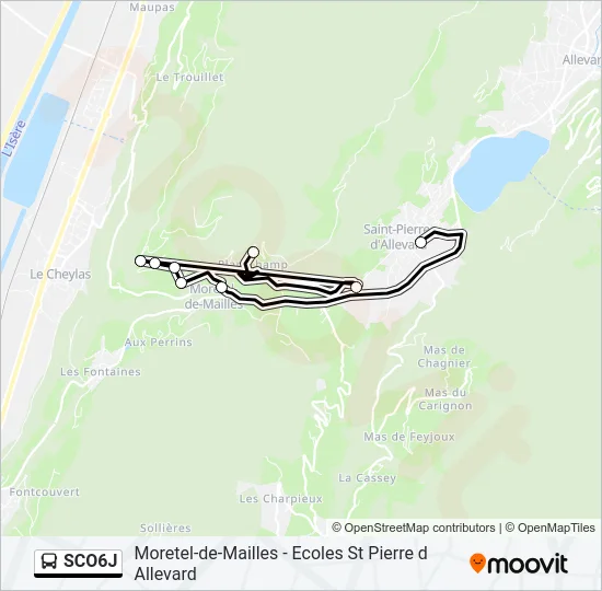 SCO6J Bus Line Map