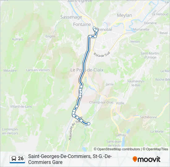 26 Bus Line Map
