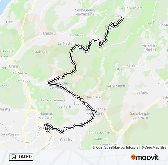 TAD-D bus Line Map