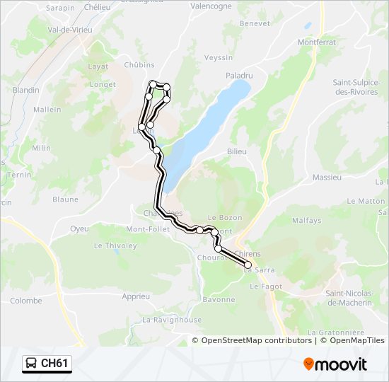 CH61 bus Line Map