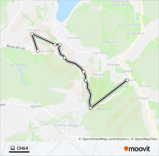 CH64  Line Map