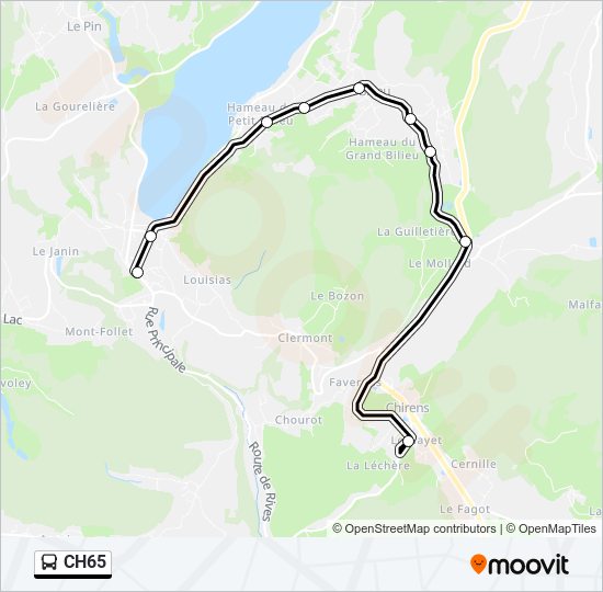 CH65 bus Line Map