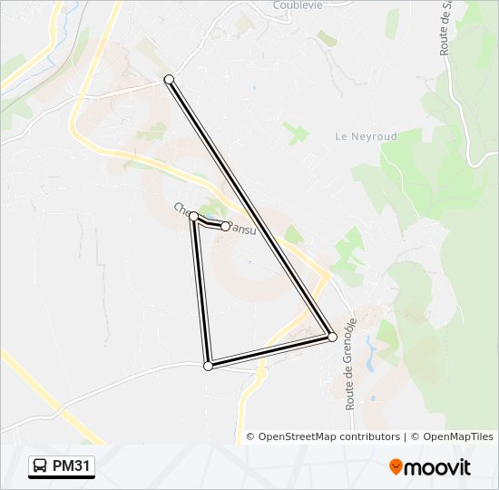 Plan de la ligne PM31 de 