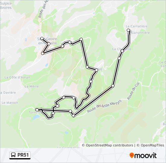 Mapa de PR51 de 