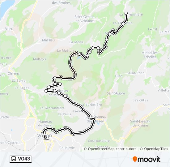 VO43  Line Map