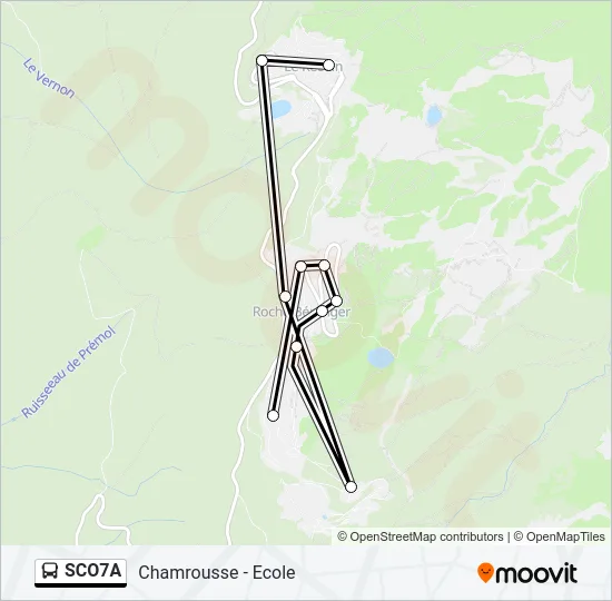 SCO7A Bus Line Map