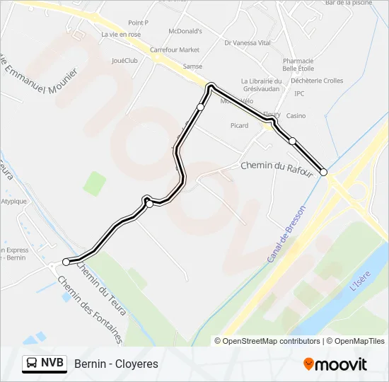 NVB Bus Line Map