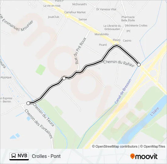 NVB Bus Line Map