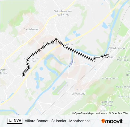 NVA Bus Line Map