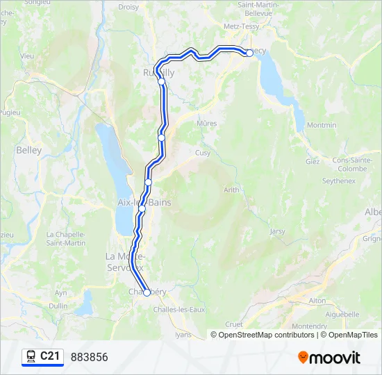 C21 Train Line Map