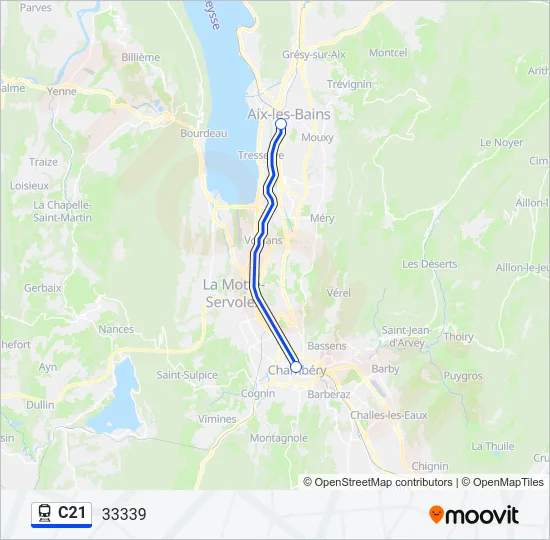 C21 Train Line Map