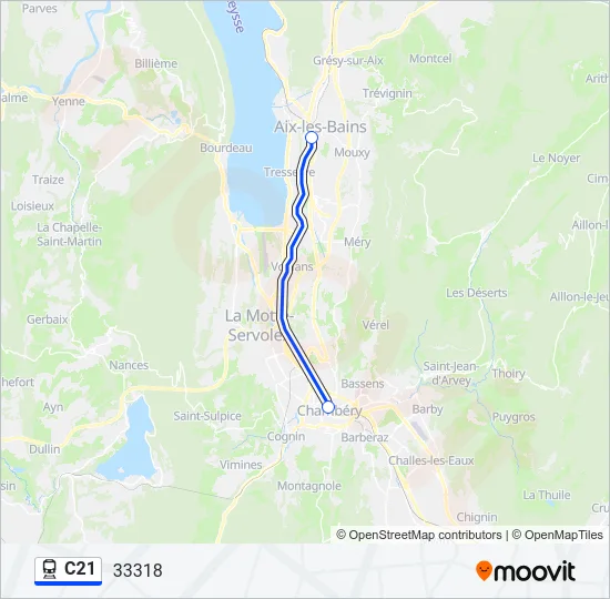 C21 Train Line Map