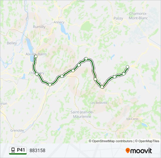 P41 train Line Map