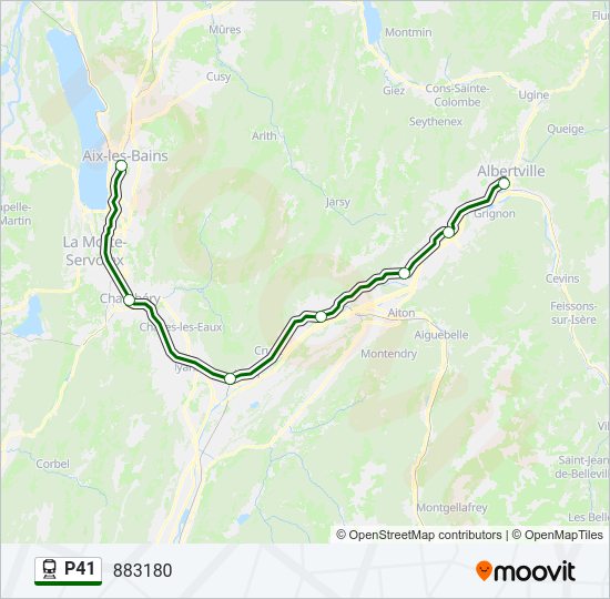 P41 train Line Map