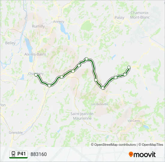 P41 Train Line Map