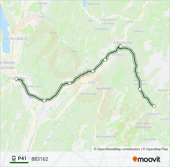P41 Train Line Map