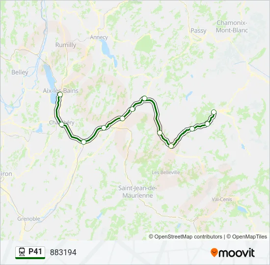 P41 Train Line Map