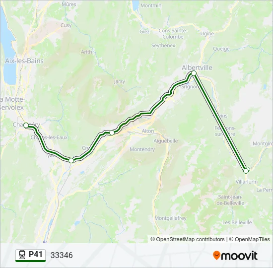 P41 Train Line Map