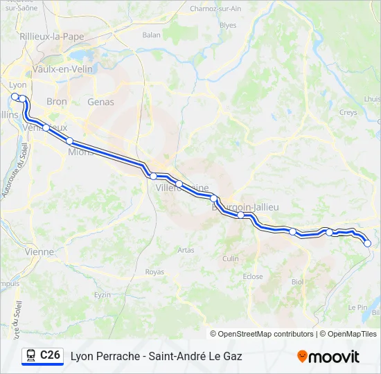 C26 Train Line Map