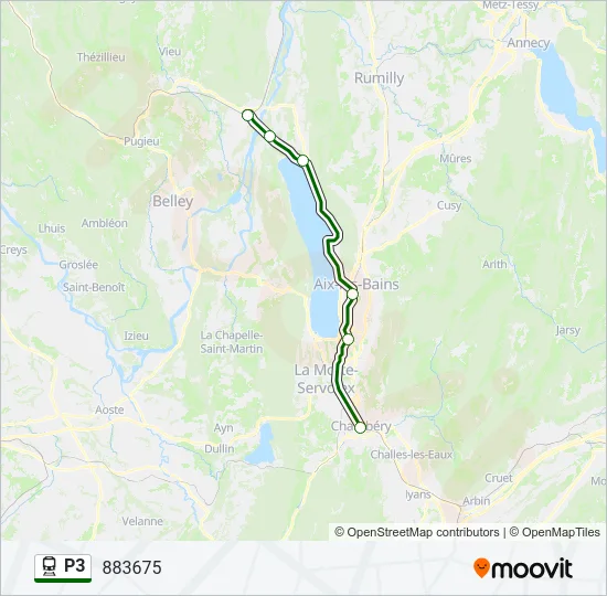 P3 Train Line Map