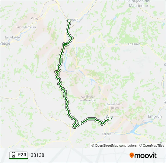 P24 Train Line Map