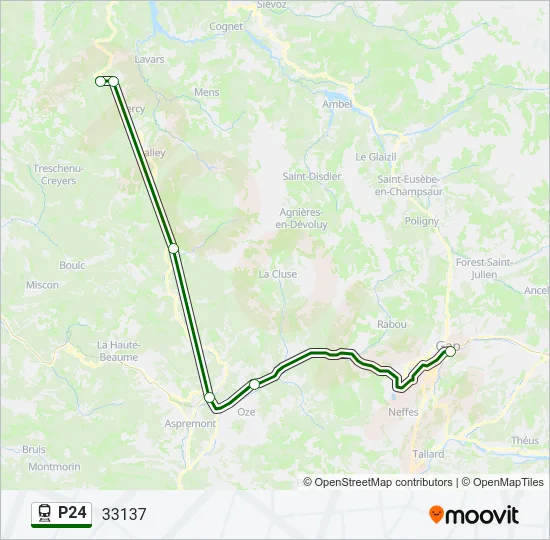 P24 Train Line Map