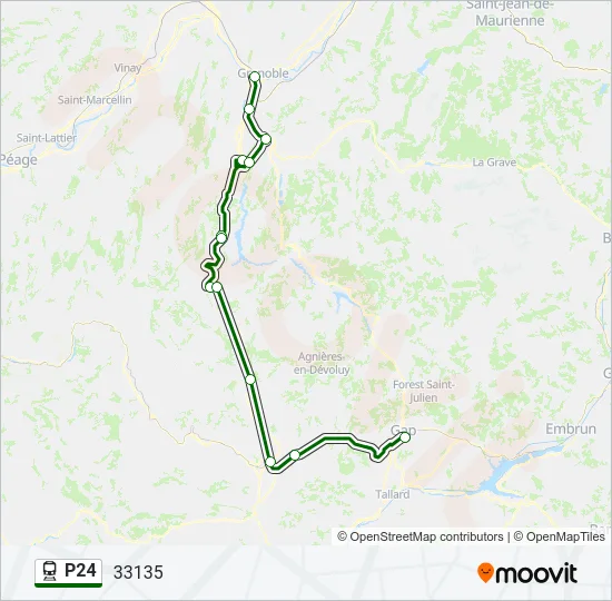 P24 Train Line Map